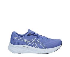 ASICS GEL-Pulse 15 Women’s Running Shoe - Blue Comfortably get your run in or workout in the GEL-Pulse 15 women's running Shoe , inspired by the GEL-Nimbus from ASICS. Featuring a jacquard mesh & synthetic upper for breathability, this lace-up Sneaker also has rearfoot GEL technology to soften impact. The AMPLIFOAM™ cushioning & Ortholite sockliner work together to create flexible comfort that responds to your moves.  Mesh/synthetic upper  Lace-up closure  Rearfoot GEL Asics Sneakers With Arch Support For Workout, Asics Sneakers For Workout With Arch Support, Asics Workout Sneakers With Arch Support, Asics Blue Athleisure Sneakers, Asics Blue Sneakers For Athleisure, Blue Asics Sneakers Athleisure Style, Blue Asics Running Shoes With Arch Support, Asics Blue Running Shoes With Arch Support, Purple Running Shoes With Gel Cushioning For Sports