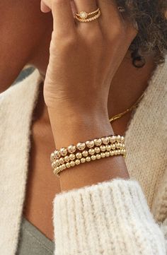 Pisa Set of 3 Bracelets | Nordstrom Baublebar Bracelet, Wineries Outfit, Signature Necklace, Fall Wardrobe Essentials, Jewelry Staples, Gold Charm Necklace, Cute Sandals, Boy Shoes, Affordable Jewelry