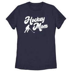 Go! Fight! Win! Celebrate the joy of winter and your love for all things sports with exciting new sporty apparel for the whole family from Lost Gods Collective this season! This Women's Lost Gods Hockey Mom Graphic T-Shirt features the statement: "Hockey mom" in bold white letters alongside the silhouette of a woman playing hockey across the front. Upgrade your fashion from JV to Varsity with one of these fun new styles from Lost Gods today and look like a winner! Silhouette Of A Woman, Hockey Mom, Graphic Tee Design, Boyfriend T Shirt, White Letters, Graphic Tees Women, Tee Design, Hockey, Fitness Fashion