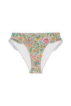 DESCRIPTIONIntroducing the Bayo women's bikini bottoms in the bohemian Water River flower print. This women's bikini bottoms are slightly low cut with ruffle details on thighs. Match the Bao bikini bottoms with a matching top for a full bikini ensemble. Crafted from 87% recycled materials and 13% elastane, this sustainable swimwear showcases the beautiful Water River flower print by Louise Misha.Please note that bikini top are available separately.THE MOODLooking for sustainable swimwear? We hav Multicolor Floral Print Bottoms For Sunbathing, Bohemian Floral Print Beach Bottoms, Bohemian Floral Beach Bottoms, Summer Floral Print Tie-side Bottoms, Beachy Floral Print Tie-side Bottoms, Beachy Tie-side Bottoms With Floral Print, Bohemian Swim Bottoms For Beach Season, Floral Print Tie-side Bottoms For Beach, Printed Tie-side Summer Bottoms