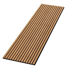 a wooden floor mat with horizontal lines on the bottom, and vertical stripes on the top