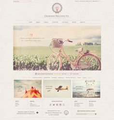 an image of a website page for a bicycle shop