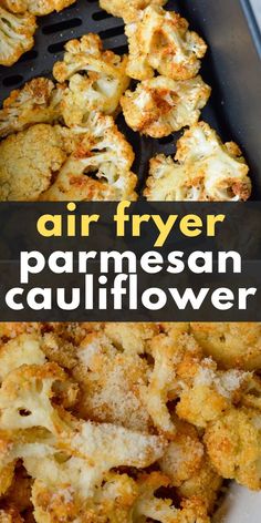 air fryer parmesan cauliflower is an easy and delicious side dish