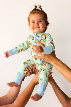 Pre-order: Shipping starts the week of August 7th Product Details: PRINT: Tree House Tea Party Two-way zippers that make diaper and clothing changing a breeze ANTI-SKID foot pads for those slippery wood/tile floors EXTRA-ROOM at crotch for diapers MATERIALS: 95% Bamboo from Viscose, 5% Lycra No flame-resistant chemicals used It all starts with: the SOFTEST bamboo viscose material HIGHEST-GRADE yarns to ensure longevity SLOWED-DOWN sewing to ensure craftsmanship ONE-OF-A-KIND prints designed in h Fitted Long Sleeve Onesie For Playtime, Playful Fitted Onesie For Bedtime, Playful Fitted Onesie For Loungewear, Spring Onesie For Playtime With Stretch, Playful Fitted Footie For Bedtime, Spring Playtime Onesie With Stretch, Spring Stretch Onesie For Playtime, Spring Playtime Stretch Onesie, Spring Playtime Fitted Onesie