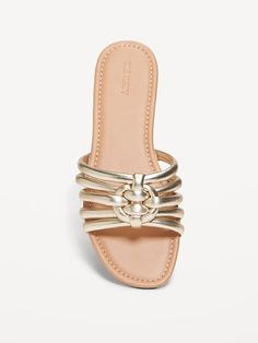 Knotted Puff Slide Sandals | Old Navy Casual Shoes Women Sneakers, Open Toed Heels, Shoe Inspo, Women Sneakers, Brown Sandals, Casual Shoes Women, Shoes Women, Flat Sandals, Slide Sandals