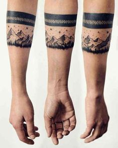 two people with matching tattoos on their arms