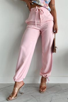 Business Decisions Drawstring Detailed Jogger Pants (Pink) · NanaMacs Pink Drawstring Pants For Loungewear, Pink Drawstring Lounge Pants, Pink Drawstring Loungewear Pants, Trendy Pink Drawstring Pants, Pink Drawstring Trousers, Pink Wide Leg Pants With Drawstring, Pink Long Pants With Solid Color, Pink Solid Color Bottoms For Loungewear, Pink Solid Color Loungewear Bottoms