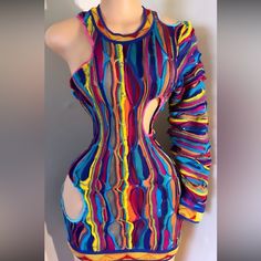 Cusyom Coogi Dress Made From An Authentic Coogi Sweater Receipts Posted As Well Wore For About 4 Hours On My Bday To An Nba Game In March Has Dry Cleaned Since Paid 600 For Sweater And 475 For Custom Work Selling For 850$ Coogi Sweater Outfit Women, Coogi Outfit, Coogi Dress, Thrift Store Clothes, Drag Queen Outfits, Coogi Sweater, Huge Hair, Nba Game, My Bday