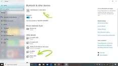 the settings in windows 10 are highlighted on the screenshot and then click to view them