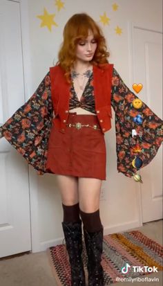 60s Vest Outfit, 1970s Modern Fashion, 60s Witch Fashion, 70s Club Fashion, 70s Core, Romani Outfit, Plus Size 70s Outfits, 70s Inspired Outfits Plus Size, 80s Outfits Aesthetic