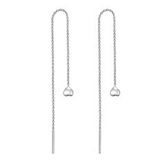 PRICES MAY VARY. Tassel Earring : Simple dangling ear line chains , fashion design make you charm and elegant , beautiful and attractive . Material : 925 hypoallergenic AAA grade high quality sterling silver, tarnish resistant, nickel free. Size：9cm (3.54 inch). 1 mm sterling silver rolo chain great quality for your ear . This is definitely nice earrings for your lover , girlfriend , daughter , mother , grandma , sister , wife , valentine or any other important person in your life. as Birthday G Nice Earrings, Famous Jewelry, Chains Fashion, Earring Simple, Long Chain Earrings, Light Jewelry, Tassel Earring, Tarnish Remover, Daughter Mother