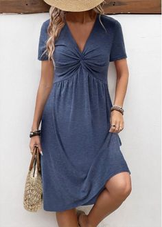 Color:Navy;Size:S;Size:M;Size:L;Size:XL;Size:XXL;Package Contents:1 X Dress;Occasion:Other;Style:Casual; Sleeveless Collared Dress, Mini Dresses For Women, Pleated Midi Dress, Linnet, Vestido Casual, Daily Dress, Waist Dress, Types Of Skirts, Collar Dress