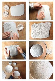 the process of making paper doily