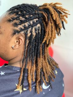 Dreadlocks For Women Black, Sisterlocks Ponytail Styles, Temporary Locks Hairstyles, Style Dreadlocks For Women Black, Natural Dreadlocks Black Women, Dreads Locks Hair Styles For Women, Locs With Knots, Artificial Locks Hairstyles, Dread Locks Hairstyles For Women