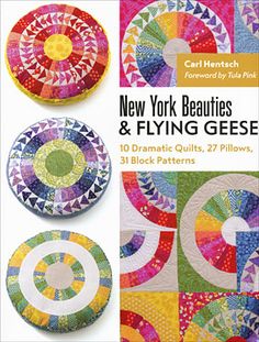 new york beauties and flying geese quilts by carl hentche book cover