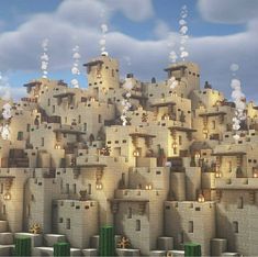 Minecraft Epic Builds, Minecraft Exterior, Desert Village, Minecraft Kingdom, Build Minecraft, Desert Town, Minecraft World