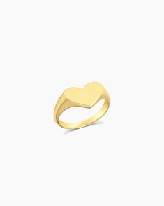 The Louise Heart Signet Ring adds fun romance to any look with its modern-style heart design. Crafted with a gold plated finish, this timeless signet ring is perfect worn solo or stacked alongside your favorite ring stack. Louise Heart Signet Ring in 18k Gold, Women's Size 4 by gorjana Heart Signet Ring, Country Bands, Black Labradorite, Orange Agate, Yellow Opal, Diamond Stacking Rings, Natural Weave, Iridescent Crystal, Ring Stack