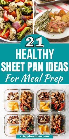 These healthy sheet pan recipes are best for meal prep and great for weeknight dinners. Sheet Pan Ideas, Healthy Sheet Pan Recipes, Healthy Sheet Pan Meals, Sheet Pan Meals Healthy, Recipes For Meal Prep, Healthy Sheet Pan, Sheet Pan Meals, Easy Sheet Pan Dinners, Sheet Pan Suppers