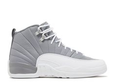 Air Jordan 12 Retro GS 'Stealth' - Air Jordan - 153265 015 - stealth/white/cool grey | Flight Club White Lizard, Jordan 11s, Grey Jordans, Jordan Retro 12, Preppy Shoes, Air Jordan 12, Flight Club, Air Jordan 12 Retro