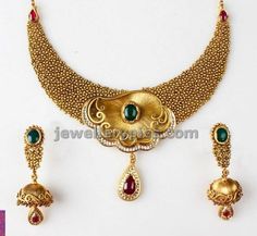 Latest Indian Gold and Diamond Jewellery Designs: Pearl necklace ... Wedding Necklace Designs, Necklace Png, Gold Necklace Design, Diamond Jewellery Designs, Antique Gold Jewelry Indian, Gold Pendant Jewelry