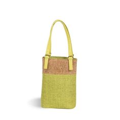 Be fashionable around town with the Picnic Plus Luxe Double Bottle Tote Bag Designed with linen and cork and a vegan leather trim this tote features a fully thermal foil insulated lining to maintain temperature for food and beverages This large insulated tote can also be used for lunch picnic cooler or travel Adjustable vegan leather shoulder straps and center divider Specifications . Color Celery. Dimension 15 H x 10 5 W x 5 D Lunch Picnic, Wine Purse, Picnic Backpack, Bottle Sling, Picnic Cooler, Wine Carrier, Wine Bottle Bag, Wine Tote Bag, The Picnic