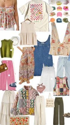 Colorful Spring Outfits, Thrifting Aesthetic, Clothing Aesthetics, Thrifted Fashion, Aesthetic Inspiration, Mode Inspo, Inspiration Mode, Spring Summer Outfits