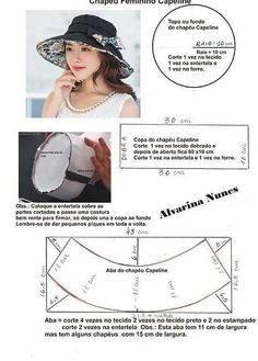 Идеи красивых шляпок Pattern Hat Sewing, Easy Sew Dress, Hats Pattern, Hat Sewing, Beanie Hat Pattern, Trendy Sewing