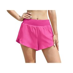 Asklazy This comfortable and protective sport short is perfect for hitting the gym and can help you get the best result from workout. Size: XL.  Color: Red.  Gender: female.  Age Group: adult. Split Gym Workout, Womens Sweat Shorts, Bottom Workout, Summer Workout, Red S, Shorts For Women, Sweat Shorts, Red Outfit, Womens Activewear