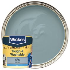 wickes touch and washable paint in blue