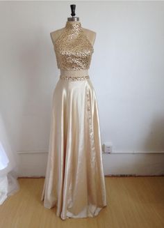 Gold Floor-length Bridesmaid Dress, Sequin Satin Gown For Prom Season, Champagne Embellished Homecoming Dress, Sequin Satin Gown For Prom, Satin Sequin Gown For Prom Season, Gold Bridesmaid Dresses For Prom Season, Homecoming Satin Embellished Dress, Embellished Satin Homecoming Dress, Embellished Satin Dresses For Homecoming