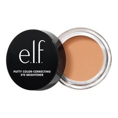 e.l.f. Putty Color-Correcting Eye Brightener - Light/Medium - 0.14oz Brighten Eyes, Yellow Concealer, Color Correcting Cream, Under Eye Makeup, It Cosmetics Concealer, Combination Skin Type, Eye Brightener, Concealer For Dark Circles, Color Correcting