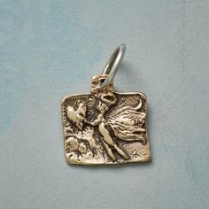 Angel Of Mercy, Gold Elephant, Charm Collection, Sundance Catalog, Metal Charms, Large Heart, Bas Relief, Elephant Charm, Sterling Silver Chain Necklace