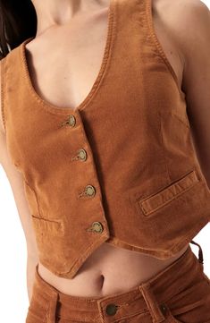 Rolla’s Dallas Corduroy Vest | Nordstrom Corduroy Dress Outfit, Flowy Clothes, Outfit Vest, Corduroy Vest, Surfer Girl Style, Suede Vest, Cropped Vest, Corduroy Dress, Surfer Girl