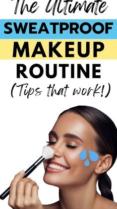 How To Sweat Proof Your Makeup, Steps For Applying Makeup Natural Looks, Outdoor Makeup Looks, Makeup That Stays On All Day, Makeup For Sweaty Face, How To Make Makeup Waterproof, How To Keep Makeup From Rubbing Off, How To Make Makeup Look Flawless, How To Get Makeup To Stay All Day