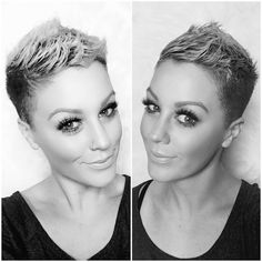 Next short cut :) lovvvvving it. Nice Hairstyles, Edgy Short Hair, Hair Tattoos, Sassy Hair