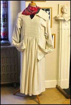 Artist Smock, Agriculture, Magnolia, Smocking, Long Sleeve Dress, Sewing