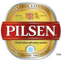 pilsen beer label on a white background