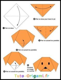 how to make an origami dog