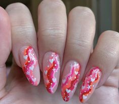 Cute Simple Nails, Her Nails, Simple Nail, Glam Nails, Heart Nails, Art Pink, Funky Nails, Pretty Acrylic Nails, Nail Art Inspiration