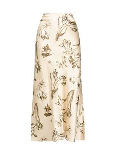 Mode été : Les pièces à moins de 300 euros approuvées par la rédaction mode de Vogue France | Vogue France Floral Silk Skirt, Long Silk Skirt, Reformation Clothing, Flowy Midi Skirt, Vogue France, Silk Midi Skirt, Silk Maxi Skirt, Cotton Maxi Skirts, Brown Floral Print