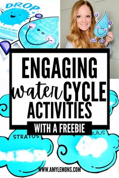 an image of engaging water cycle activities with a freebie