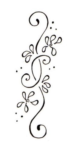 a black and white tattoo design with swirls