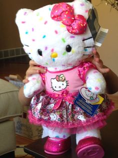 Hello Kitty Build A Bear, Hello Kitty Merchandise, Charmmy Kitty, Hello Kitty Aesthetic, Cat Birthday Party, Hello Kitty Characters, Miss Kitty, Hello Kitty Birthday, Pink Hello Kitty