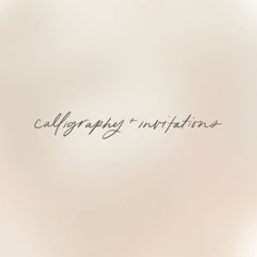 the words calligraphy - imitations are written in cursive writing