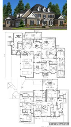 two story house plans with large windows and lots of room for the family to use