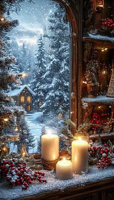 Nice Wallpapers, Štědrý Den, Winter Christmas Scenes, Beautiful Christmas Scenes, Wall Decor Aesthetic, Merry Christmas Wallpaper, Merry Bright Christmas, Christmas Phone Wallpaper