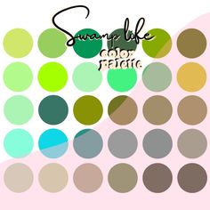 an abstract background with circles and the words sample color static