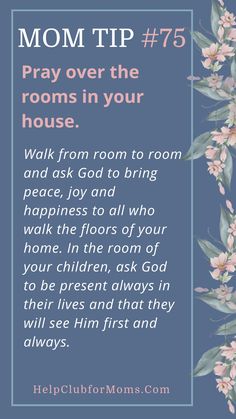 Hey Mamas! Need more ideas to pray for your home?  Join the Help Club this week on our podcast as we share powerful prayer ideas to help you learn new ways to pray for the most important people in your life. Learn more here. #dailyprayer #christianmom #faith #homedicipleship #momtips Scriptures To Pray Over Your Home, Prayers For Moms, Ways To Pray, Prayer Ideas, Good Prayers