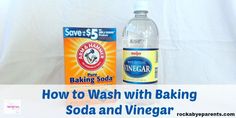 how to wash with baking soda and vinegar