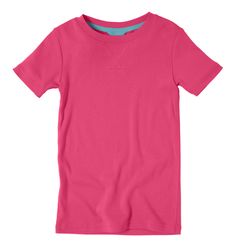 Short Sleeve PJ Top in Raspberry | Primary.com Little People, The Whole